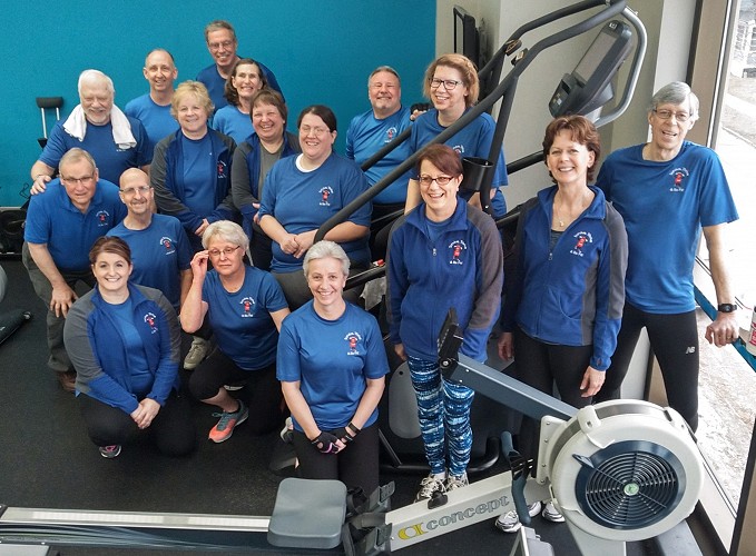 SCCCF Survive, Thrive & Be Fit Indoor Row Group Completes Fifth Annual Lake Michigan Crossing in Record Time!